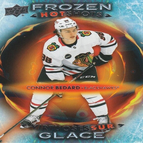 Connor Bedard  "Frozen Hot Shots" 2024/2025 Tim Hortons 10th Card - Number FH-5 - Picture 1 of 2